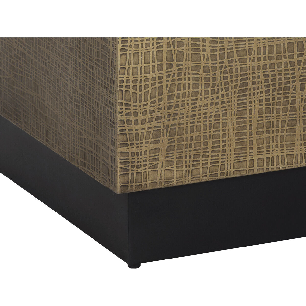 Albans 22 X 22 inch Brass / Black Side Table